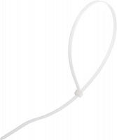 Стяжка кабельная CarLife белый, уп. 100 шт. 4,7х380мм