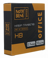 Набор грифелей HB 0,7 мм 12 шт. графит Nota Bene