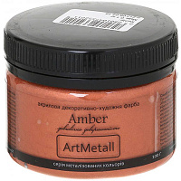 Декоративная краска Amber акриловая медь 0.1кг