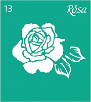 Трафарет многоразовый самоклеящий №13 90х100 мм Rosa Talent