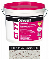 Декоративная штукатурка мозаичная Ceresit CT 77 18D 0,8-1,2 мм 14 кг