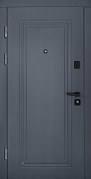 Дверь входная Abwehr КС (518+517) 096R (7016+Б) серый / белый 2060x960 мм правая
