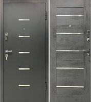 Дверь входная Tarimus Дублин антрацит / бетон серый 2050x960 мм левая