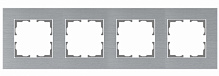 Рамка четырехместная HausMark Stelo универсальная хром 501-6544-149