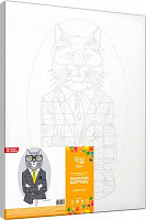 Картина по номерам эконом акриловая живопись по номерам Fashion Cat Rosa Start 