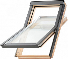 Вікно мансардне з коміром, шторкою та XIT-L2 Optilight ProfiDecor 78x118