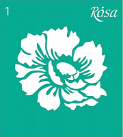 Трафарет многоразовый самоклеящий №1 3625101 90х100 мм Rosa Talent
