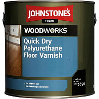 Лак для підлоги Quick Dry Polyurethane Floor Varnish Johnstone's напівмат 2,5 л