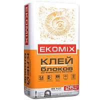Клей для пеноблоков Ekomix BS 107 25 кг