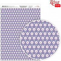 Бумага для дизайна Лавандовые мечты 1, ROSA TALENT, фиолетовый А4 (21х29,7см), см 250 г/м² 