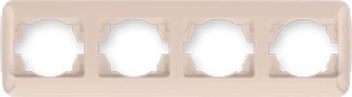 Рамка чотиримісна Gunsan Radius універсальна крем 01 37 12 00 000 145