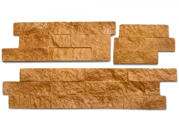 Плитка гипсовая прямая KLVIV DEKOR Dunay Slate Gold 0,84 кв.м 