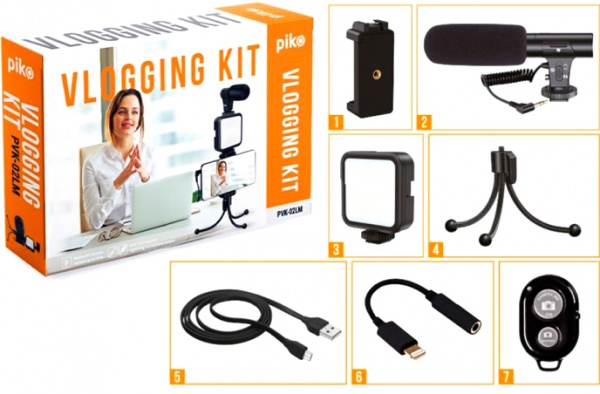 Комплект блогера Piko Vlogging Kit PVK-02LM