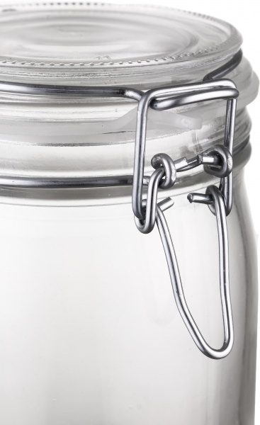 Банка для сыпучих с бугельной крышкой 1,5 л Borgonovo