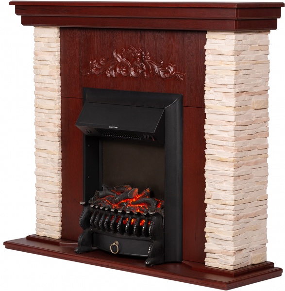 Камінокомплект ASTRA FLAME Леон cream+HORTON BLACK