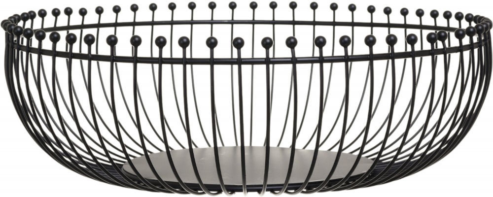 Корзинка для фруктов Flamberg Premium Filo 28.5X9.5 см черный