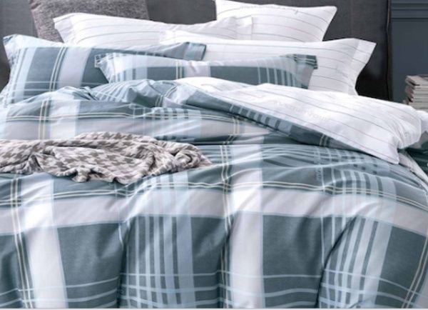 Комплект постільної білизни Blue Check 2,0 синій La Nuit 