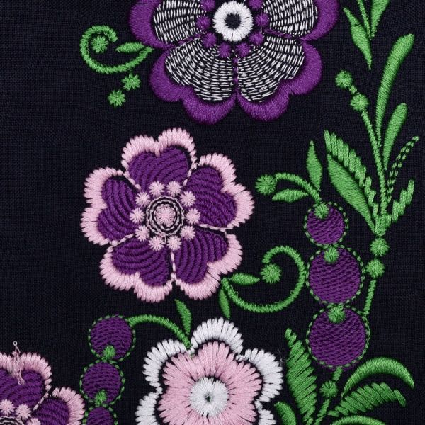 Юбка для девочек плахта с вышивкой Україна р.152-158 темно-синий С009Д 