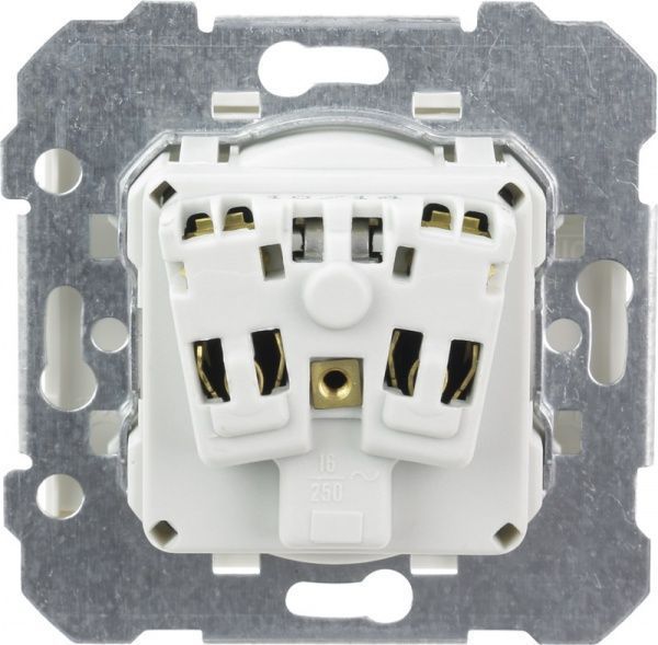 Розетка с заземлением Siemens Iris 2P+Z 16 А 250 В без шторок с крышкой белоснежный 18813 W