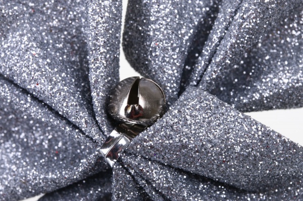 Набор украшения новогодний цветок текстильный. в ассортименте