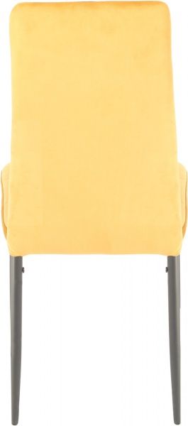 Стул обеденный GT Racer K-2010 velvet черно-серый/горчичный