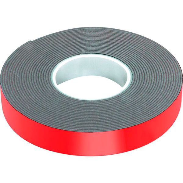 Монтажна двостороння стрічка PROзапас 6 мм х 2 м екстраміцна сіра PZ5154-6-2,0