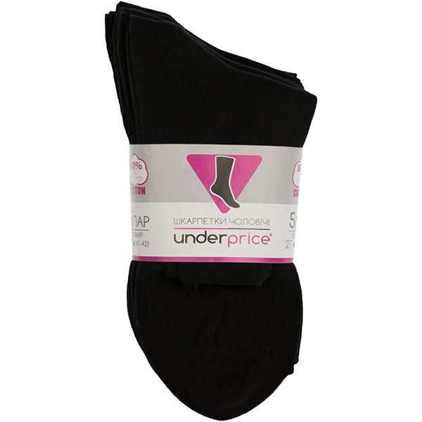 Шкарпетки Underprice 322 р. 27 чорний 