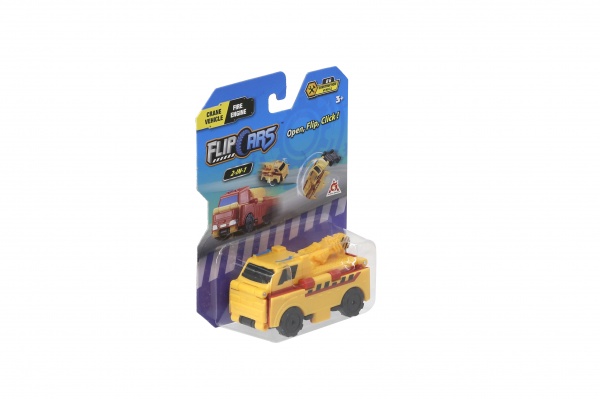 Машинка-трансформер Flip Cars 2 в 1 Будівельний транспорт, Автокран і Бетоновоз EU463875-36