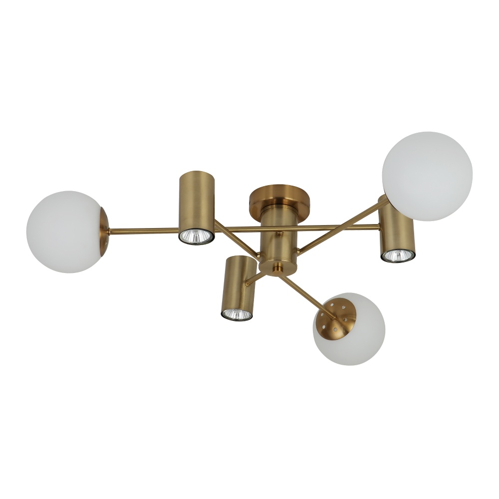 Люстра Miorro Palermo металл/стекло 3x7 Вт GU10 медь 51-311-044