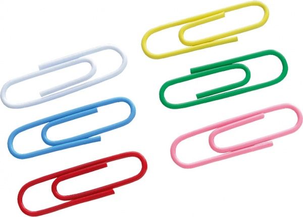 Скріпки кольорові 28 мм 100 шт. Axent