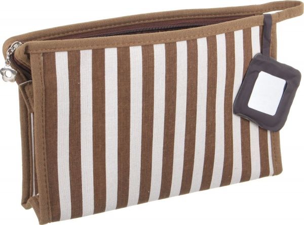Косметичка Полоска Макси B5111 коричневый 