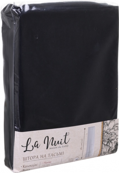 Штора Bona 200х280 см черный La Nuit