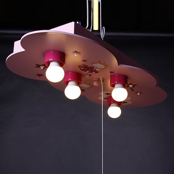 Люстра Crystal Sky PL4 розовая