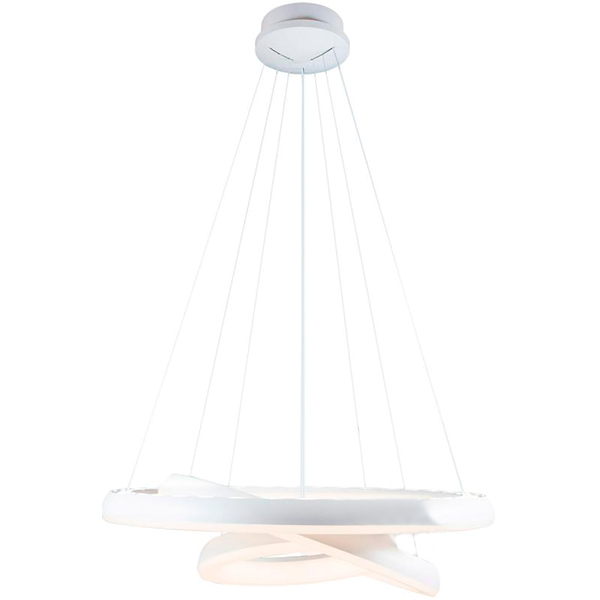 Подвес светодиодный потолочный Светкомплект L-OV-R 11530 115W+30W OP RC WH белый с пультом д/у