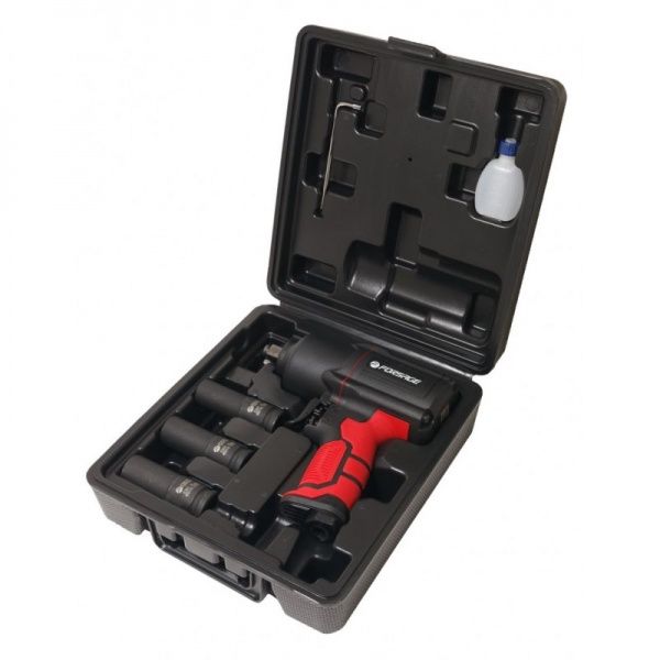 Гайковерт пневматический Forsage F-82549K4 Twin Hammer + набор головок 