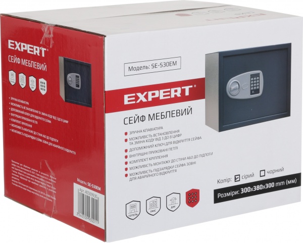 Сейф мебельный Expert SE-S30EM 300x380x300 мм 