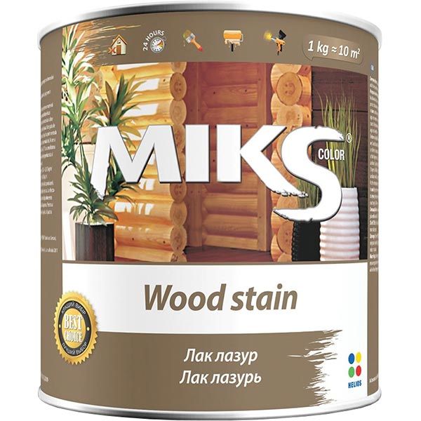 Лак-лазур MIKS Color черешня напівглянець 2,2 кг