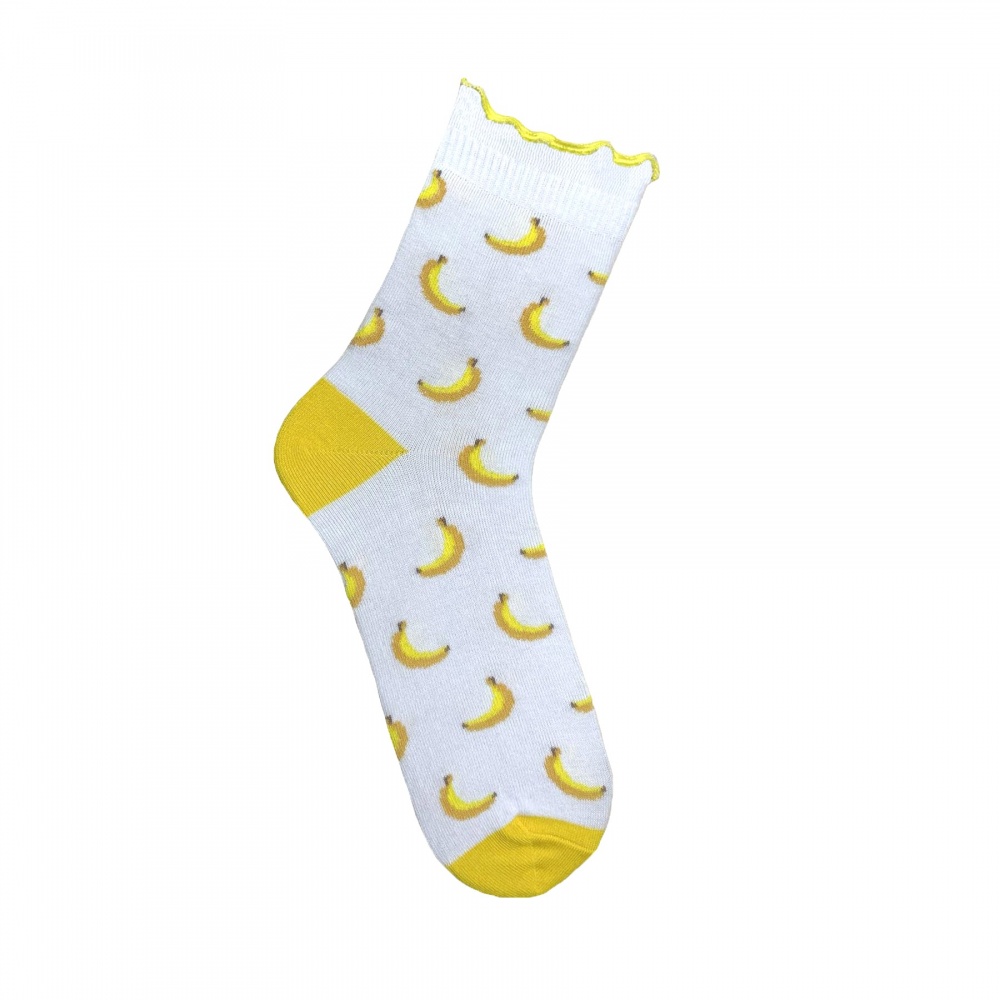 Носки женские Premier Socks Банан р.23-25 белый с желтым
