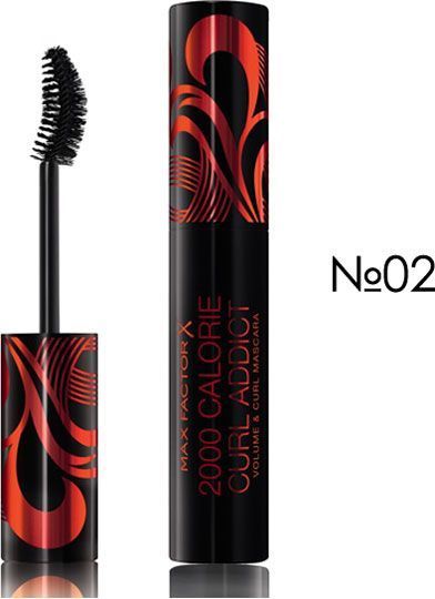 Тушь для ресниц Max Factor 2000 CALORIE CURL ADDICT объемная-завивающая черно-коричневый 11 мл