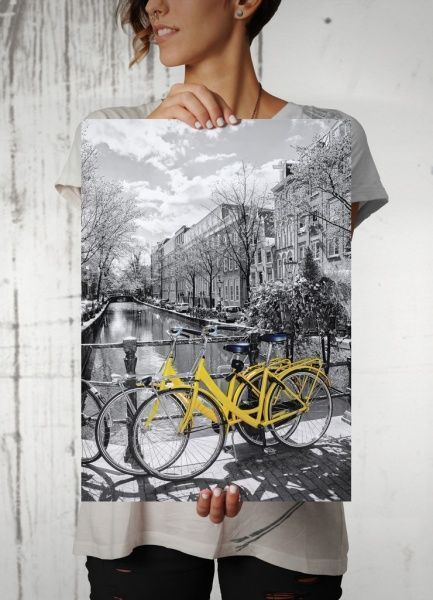 Картина Жёлтый велосипед Posterclub 