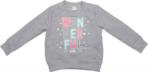 Світшот Luna Kids 1 р.110 сірий меланж 