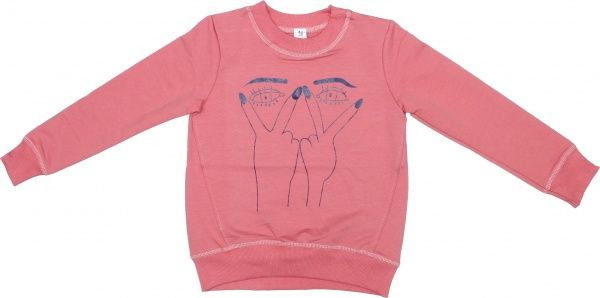 Світшот Маленькие люди для дівчинки 12 р.140 рожевий 