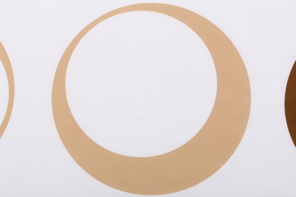 Скатертина Флокс 140x180 см білий з коричневим UP! (Underprice) 