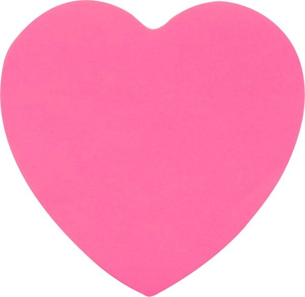 Бумага для заметок 70x70 мм 50 листов в форме сердца 2443-01-A Axent