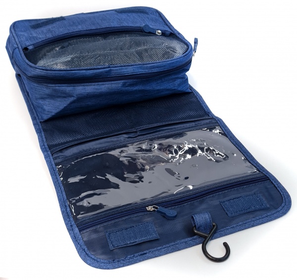 Косметичка-органайзер дорожня 24,5х18,5х10 см синій