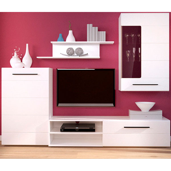 Стінка Лєна Gerbor білий матовий 