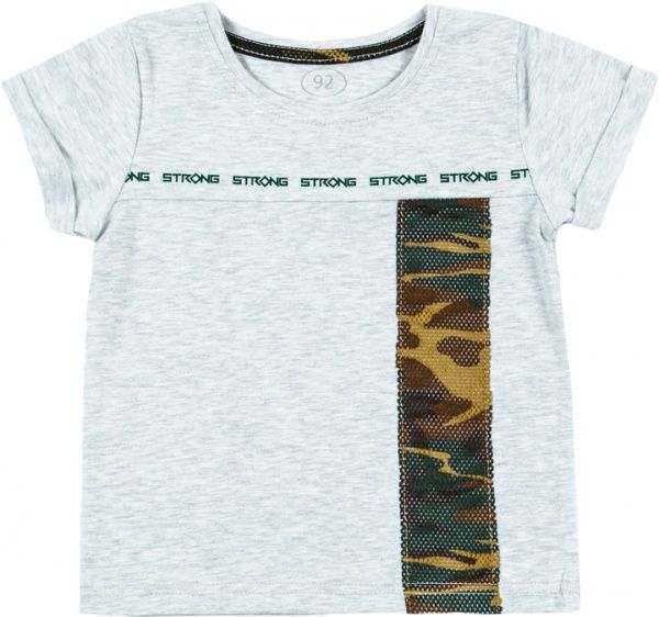 Футболка Фламинго р.110 серый с рисунком 704-416 