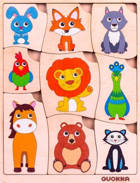 Пазл-вкладыш Quokka логический Чей это хвост? (4820217310145)