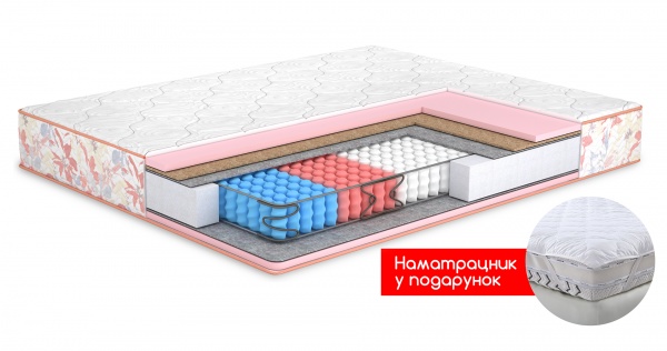 Матрас Камелия двусторонний + кокос MatroLuxe 180x190 см