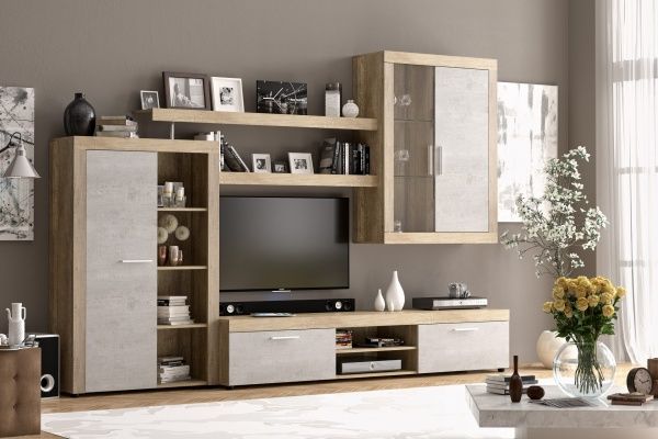 Стенка Орлеанс Мебель-Сервіс бетон 